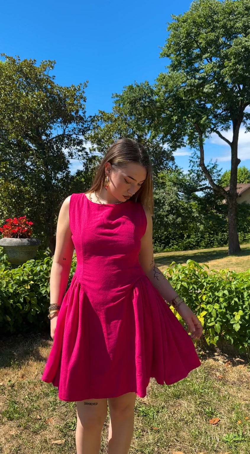 Robe Fushia - Modèle AUDACE