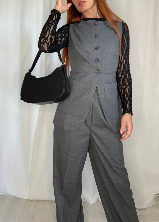 Pantalon Éloane – Pantalon femme coupe tailleur chic, droit et fluide