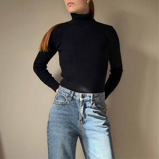 Sous-pull noir moulant