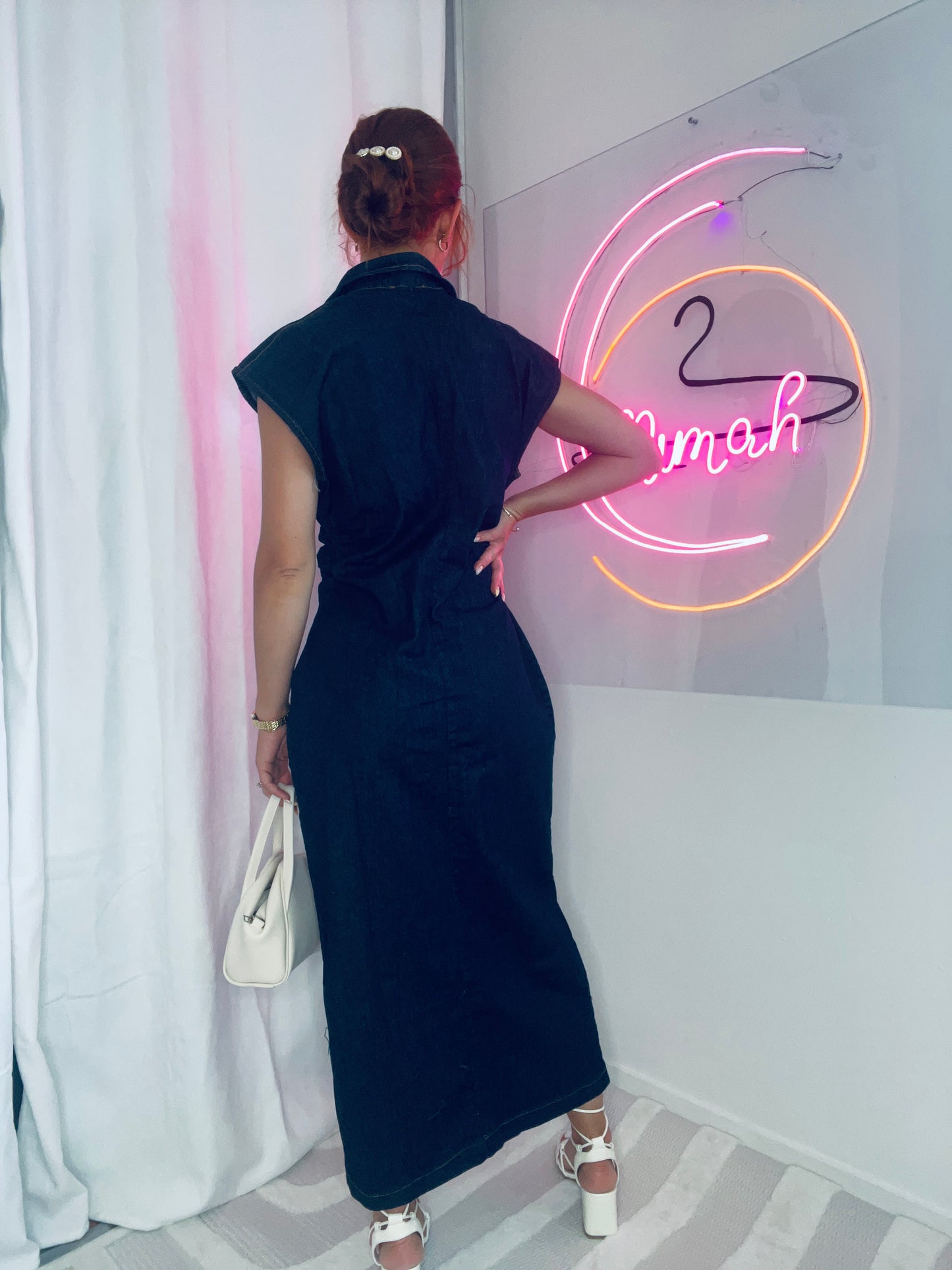 Robe chemise jeans - Modèle DENIM